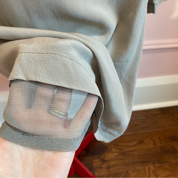 La Fee Maraboutee Silk Dress, Taupe, Shoulder Detail, Mini, Women's (US S) - Picture 5 of 10